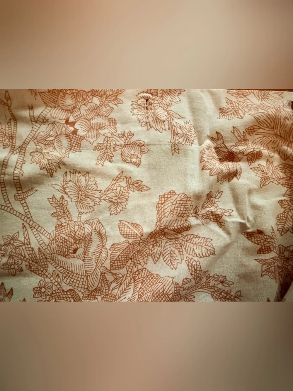 Urban Outfitters Pink Toile Print Shower Curtain (72in x 72in)